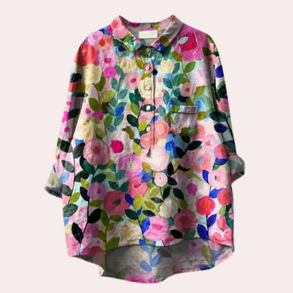 MEELANO Sephira | Damebluse med Blomsterprint