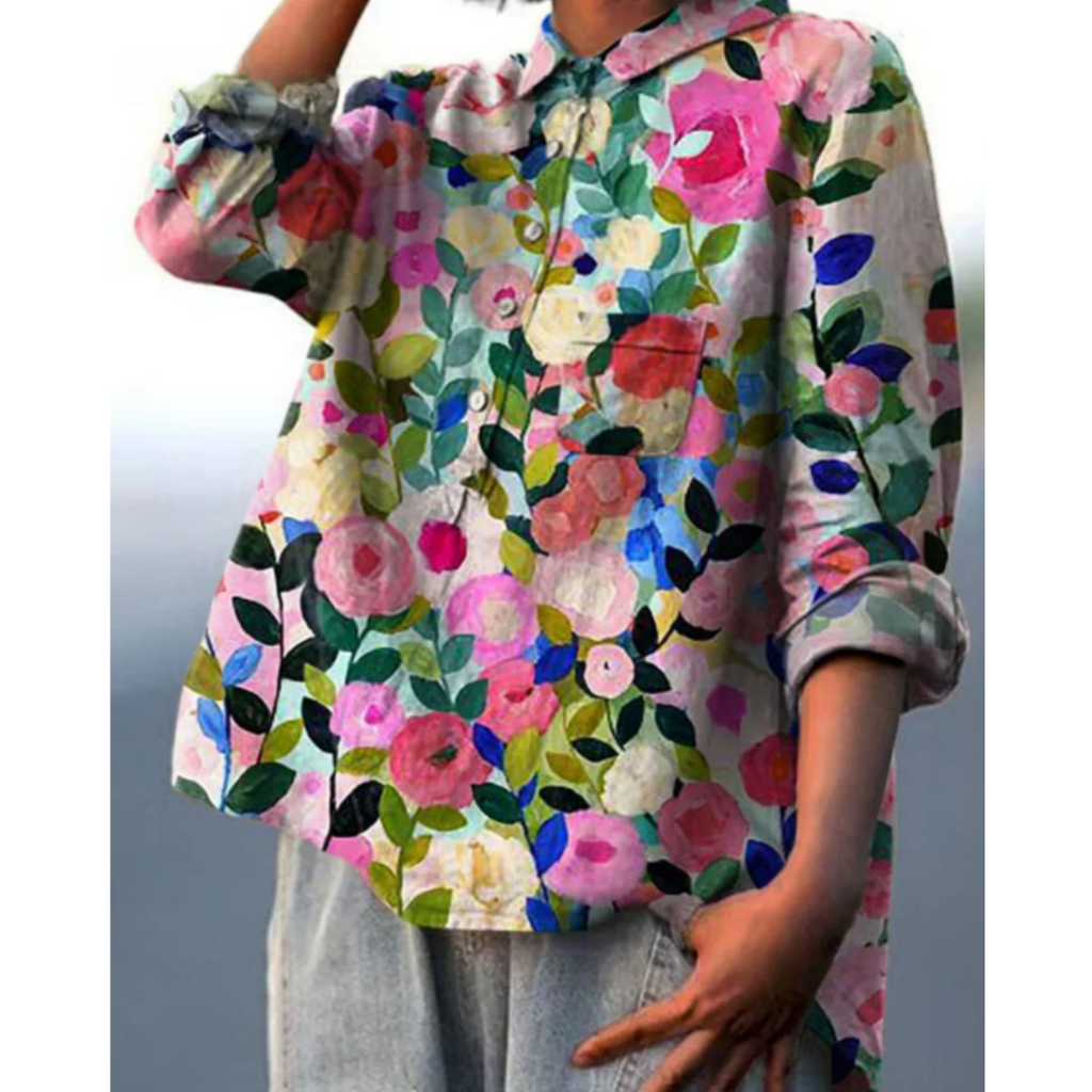 MEELANO Sephira | Damebluse med Blomsterprint