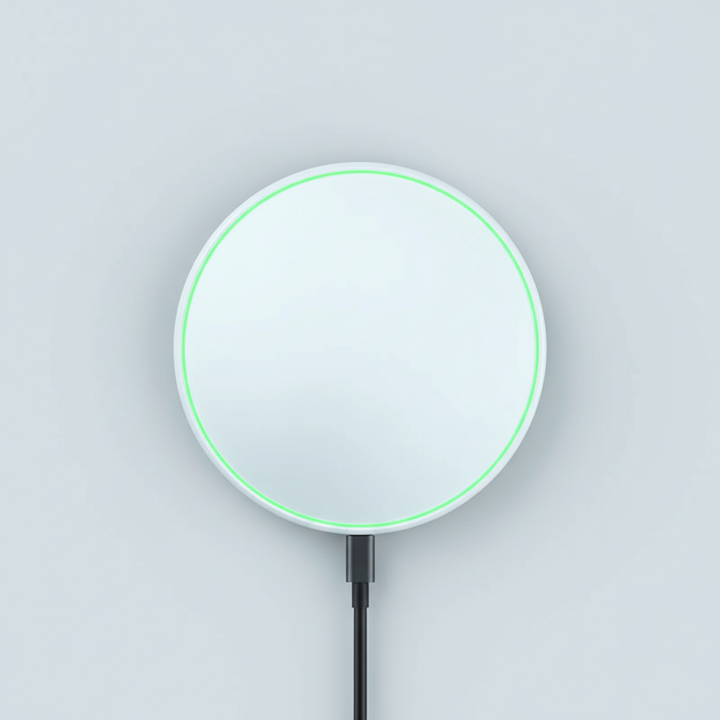MEELANO Trådløs Oplader 30W – Trådløs Hurtiglader Ladestation til iPhone, Samsung & Xiaomi, Hvid eller Sort – QuickCharge Alynic Trådløs 2