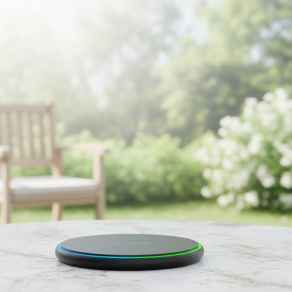 MEELANO Trådløs Oplader 30W – Trådløs Hurtiglader Ladestation til iPhone, Samsung & Xiaomi, Hvid eller Sort – QuickCharge