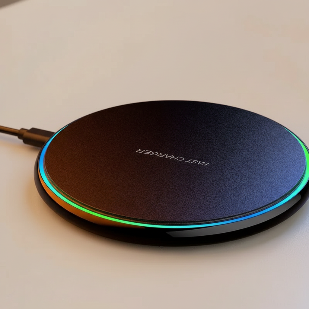 MEELANO Trådløs Oplader 30W – Trådløs Hurtiglader Ladestation til iPhone, Samsung & Xiaomi, Hvid eller Sort – QuickCharge
