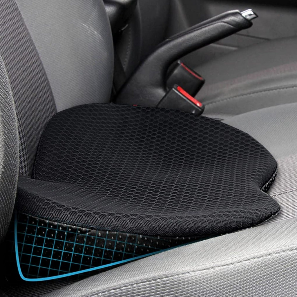 MEELANO Ergonomisk Bilsædepude til Voksne 8,6 cm Tykkelse - Booster Seat Hævepude til Førersæde for Bedre Udsyn & Komfort