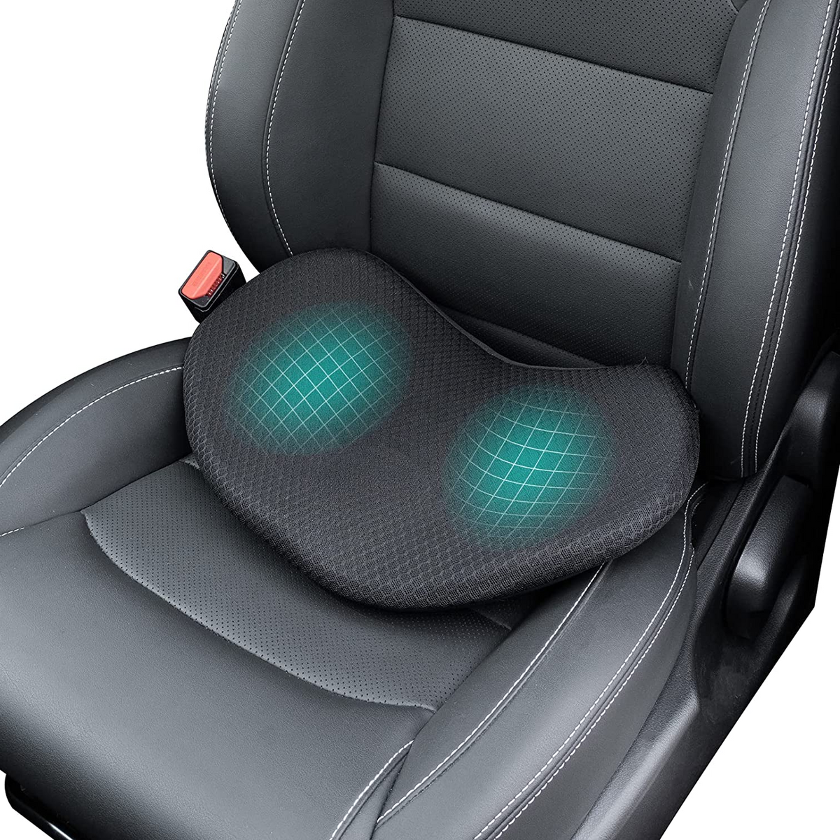 MEELANO Ergonomisk Bilsædepude til Voksne 8,6 cm Tykkelse - Booster Seat Hævepude til Førersæde for Bedre Udsyn & Komfort