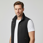 MEELANO Hermosa | Herre Ærmeløs Vest med Lynlås - Casual Polstret Dynevest & Fritidsvest
