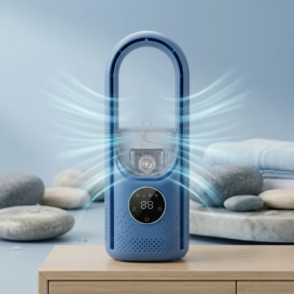 Blæderløs Tårnventilator til Skrivebord – Stille 9