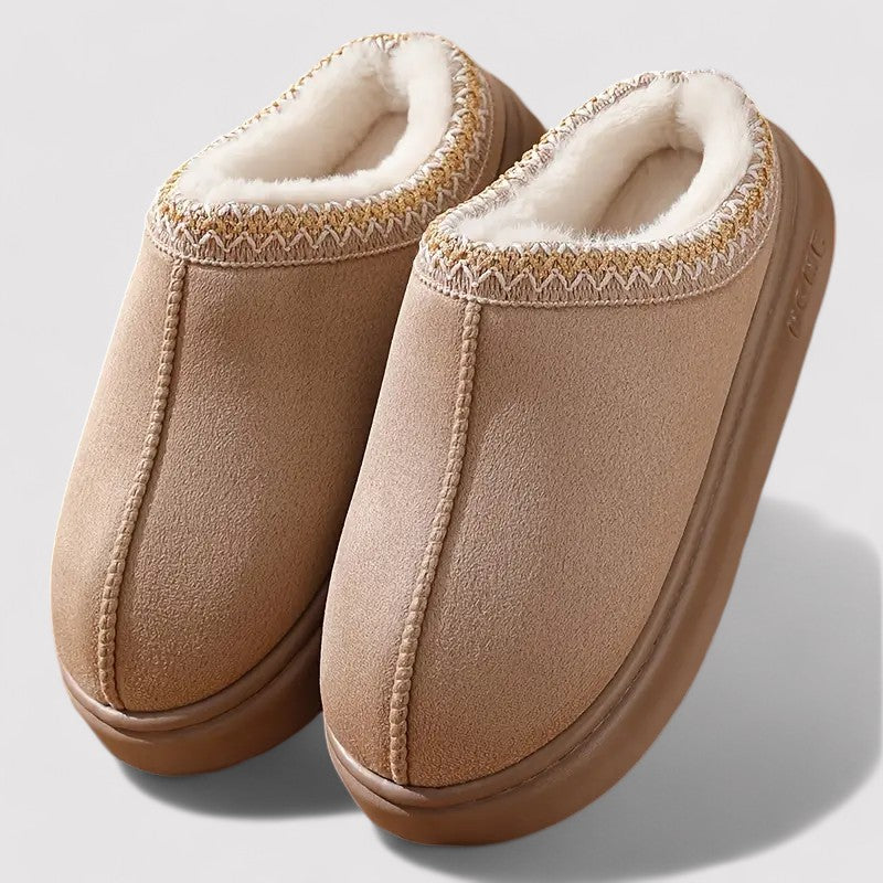 MEELANO Unisex Bløde Hjemmesko Med Luksuriøs Komfort Og Skridsikker Sål Kaki
