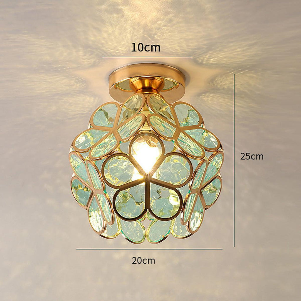 MEELANO Blomsterglas loftslampe