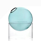MEELANO Boll Hydroponisk Vase – Minimalistisk Borosilikatglas til Friske & Tørrede Blomster