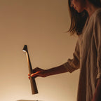 MEELANO Bordlampe Uden Ledning Aluminium Minimalistisk Design
