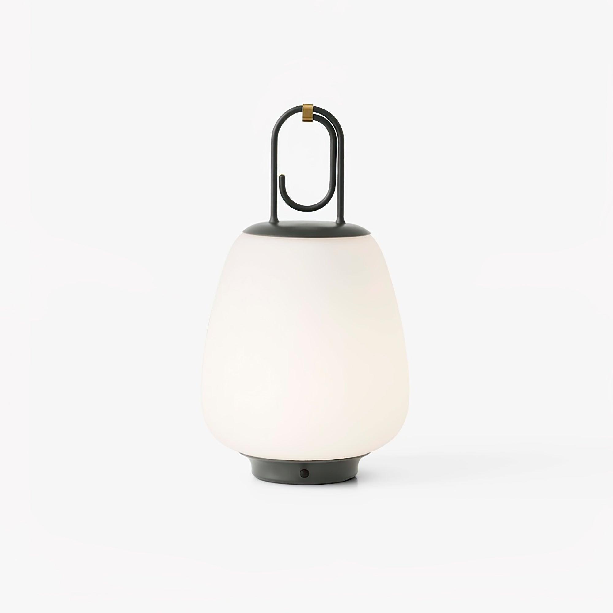 MEELANO Bordlampe Uden Ledning Metal Glas Opladbar Design