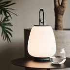 MEELANO Bordlampe Uden Ledning Metal Glas Opladbar Design