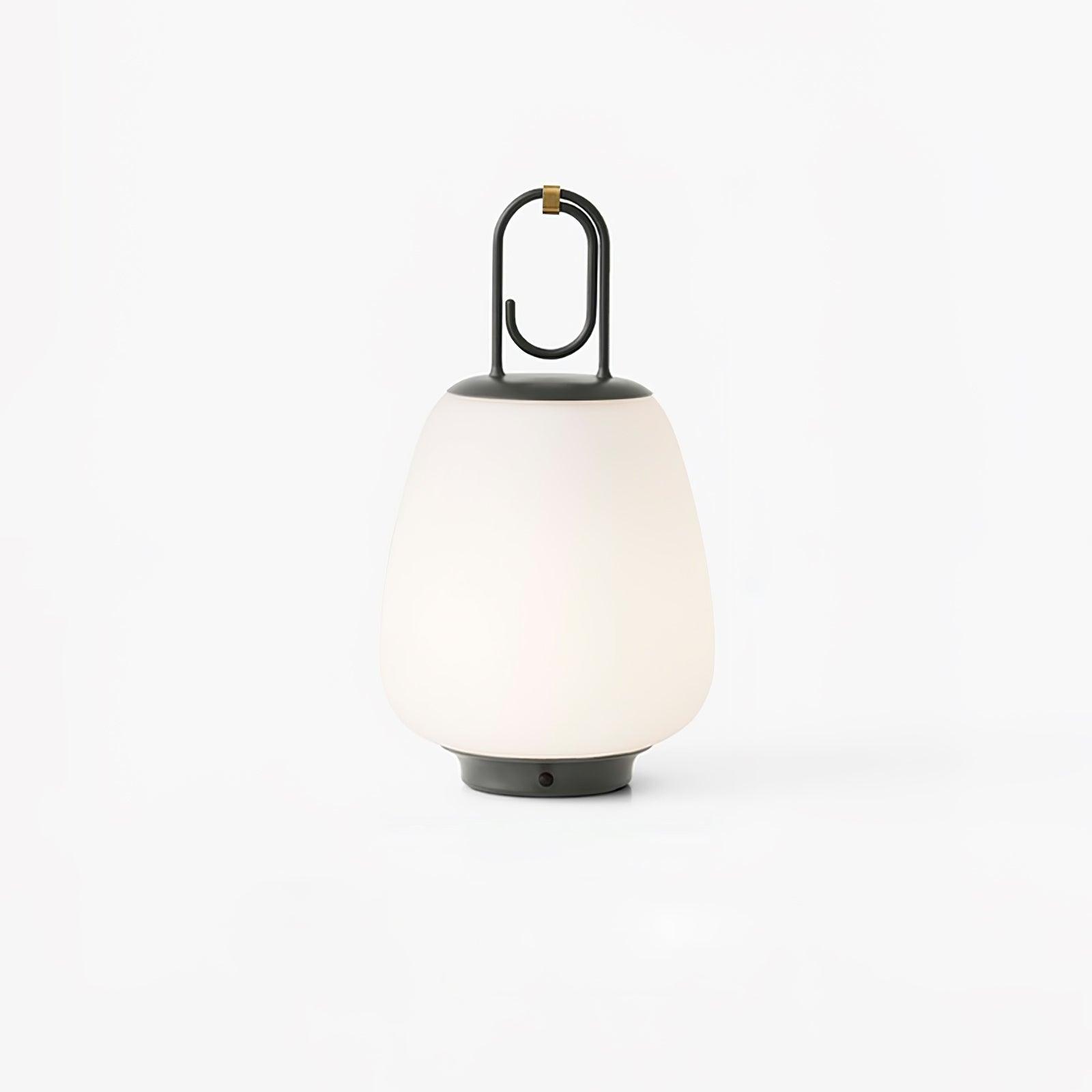 MEELANO Bordlampe Uden Ledning Metal Glas Opladbar Design