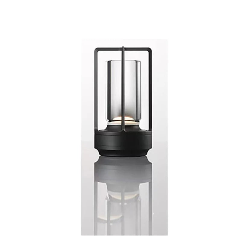 MEELANO Bordlampe Uden Ledning Skandinavisk Design LED Krystal Sort
