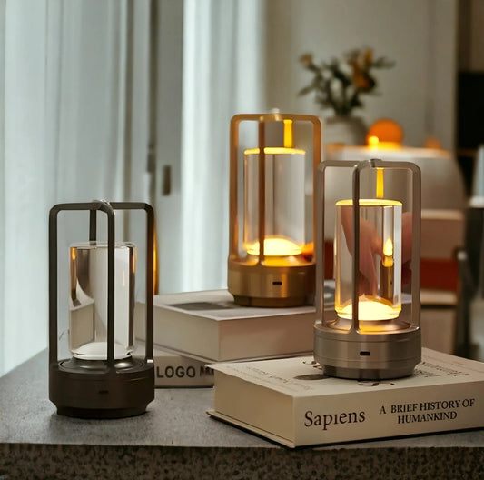 Bordlampe Uden Ledning Skandinavisk Design LED Krystal 2