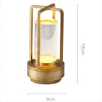MEELANO Bordlampe Uden Ledning Skandinavisk Design LED Krystal
