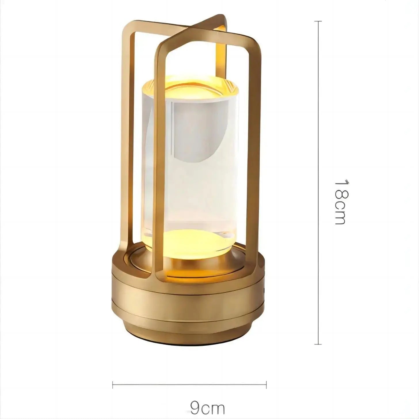 MEELANO Bordlampe Uden Ledning Skandinavisk Design LED Krystal