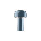 MEELANO Bordlampe Uden Ledning Svampe Design Akryl Jern Blå