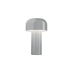 MEELANO Bordlampe Uden Ledning Svampe Design Akryl Jern Grå