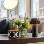 MEELANO Bordlampe Uden Ledning Svampe Design Akryl Jern