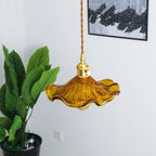 MEELANO Brenda Glas Pendellampe Orange