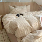 MEELANO Geometrisk bomuldsdynebetræk i 100% blød bomuld – moderne sengetøjssæt med pudebetræk, 400TC 15