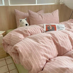 MEELANO Geometrisk bomuldsdynebetræk i 100% blød bomuld – moderne sengetøjssæt med pudebetræk, 400TC 18