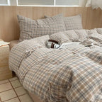 MEELANO Geometrisk bomuldsdynebetræk i 100% blød bomuld – moderne sengetøjssæt med pudebetræk, 400TC 9