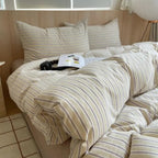 MEELANO Geometrisk bomuldsdynebetræk i 100% blød bomuld – moderne sengetøjssæt med pudebetræk, 400TC 26