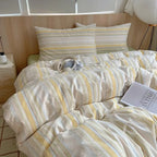 MEELANO Geometrisk bomuldsdynebetræk i 100% blød bomuld – moderne sengetøjssæt med pudebetræk, 400TC 20