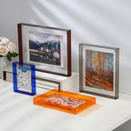 MEELANO Moderne billedrammesæt i akryl – Bronte Frame Collection med farverige kanter