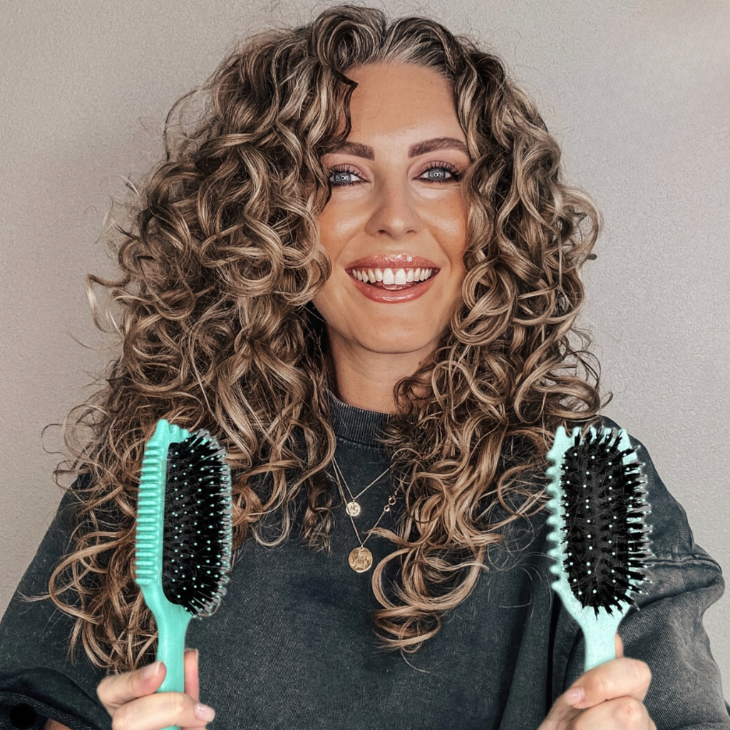 MEELANO Brosse De Coiffage Pour Cheveux Bouclés Pour Boucles Parfaites Sans Effort