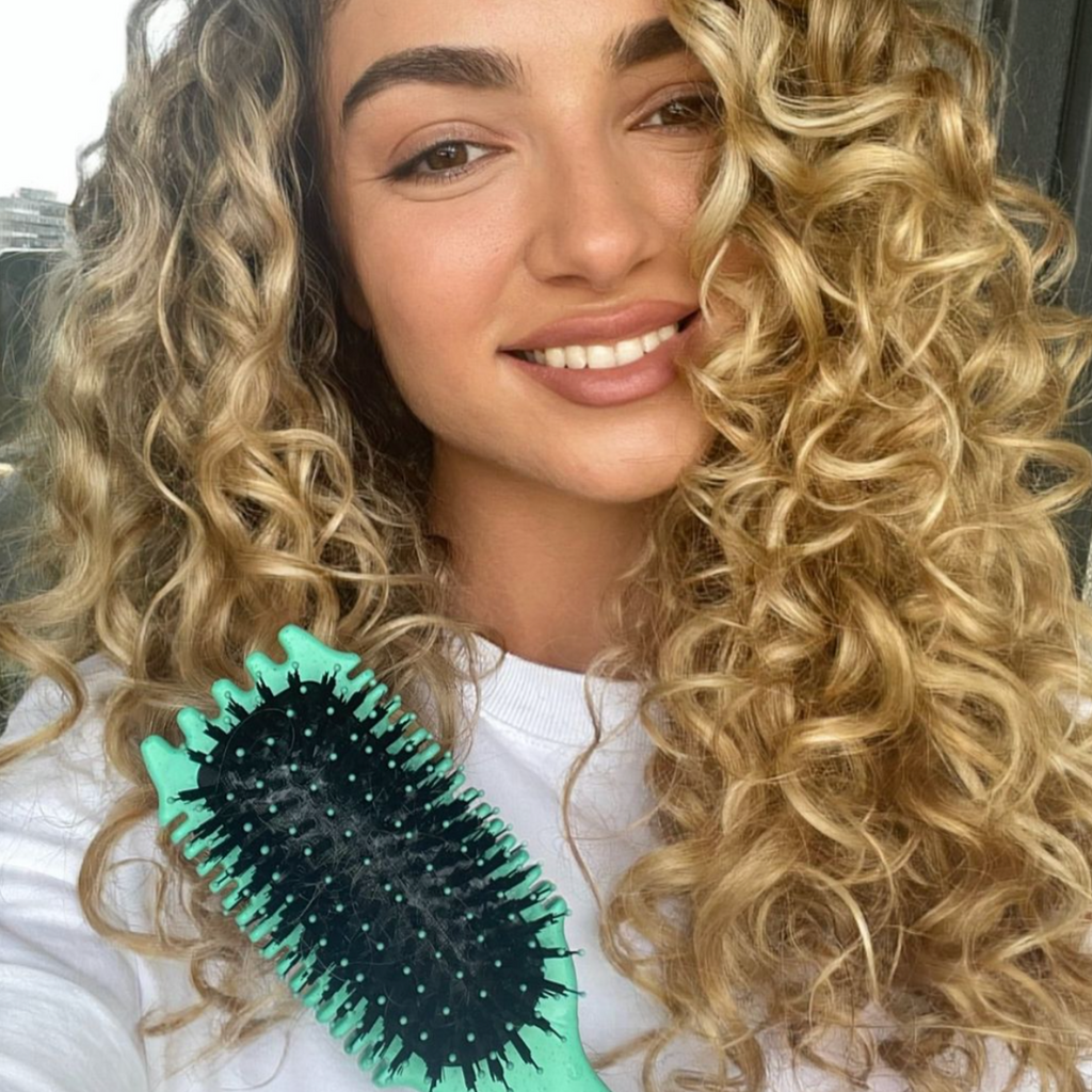 MEELANO Brosse De Coiffage Pour Cheveux Bouclés Pour Boucles Parfaites Sans Effort