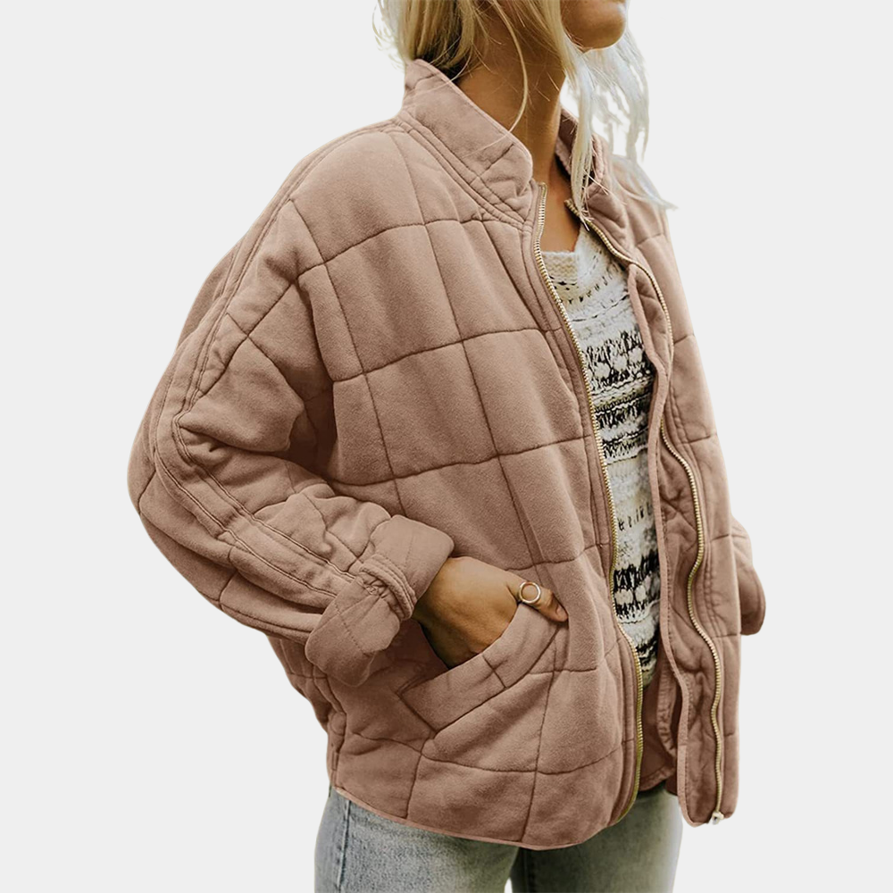 MEELANO Isana | Damen Behagelig og Stilfuld Jakke Khaki