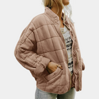 MEELANO Isana | Damen Behagelig og Stilfuld Jakke Khaki