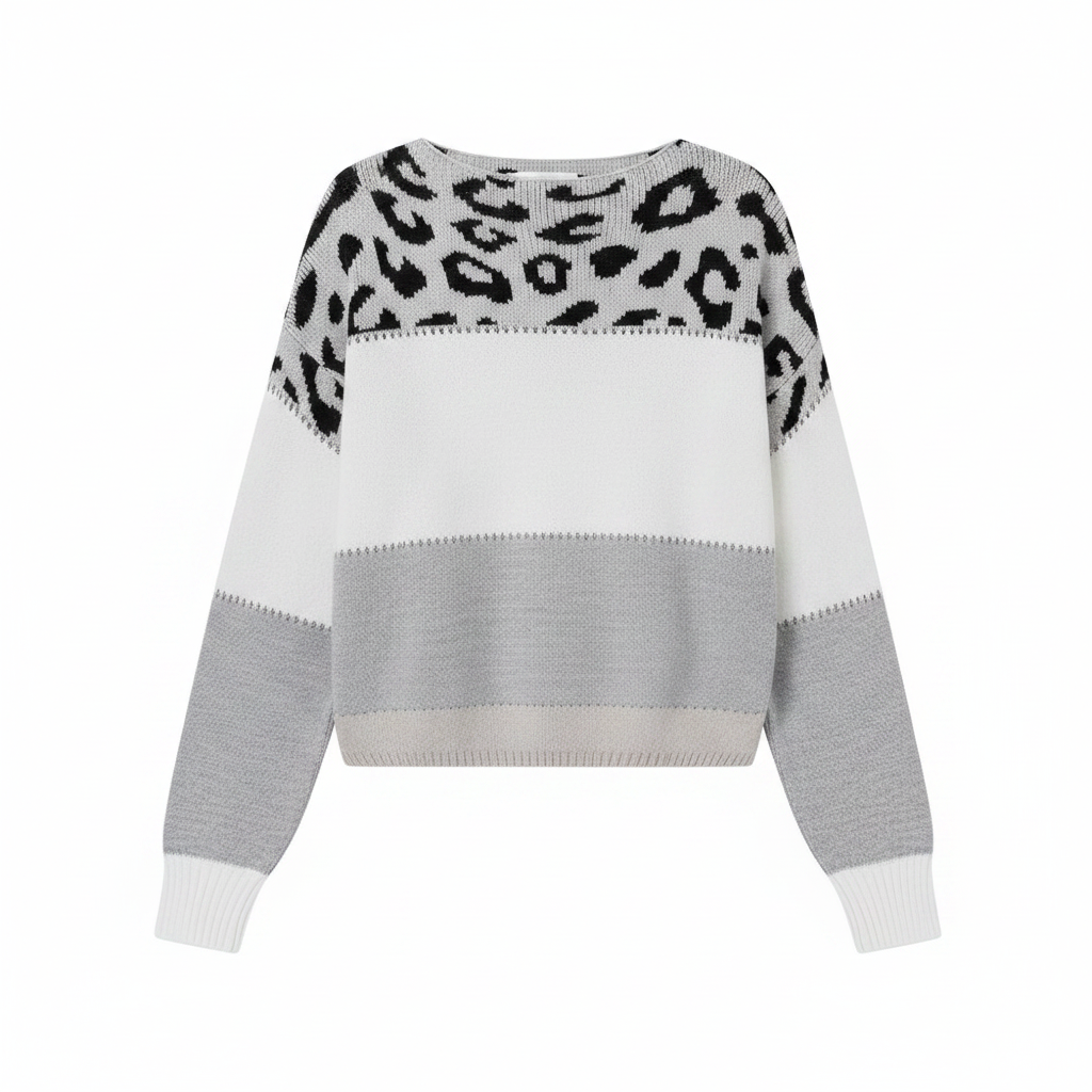 MEELANO Ēden | Dame Elegant Striktrøje med V-Hals - Finstrikket Pullover i Uldblanding