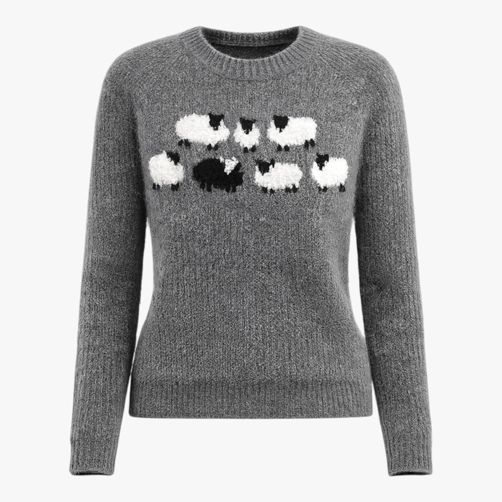 Solis | Dame Retro Stilfuld og Komfortabel Chik Sweater