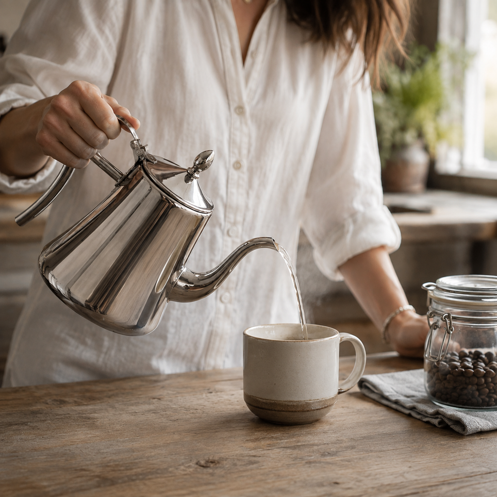 MEELANO PurePour Kedel - Induktionskedel med Filter - Elegant Hurtig Kogning