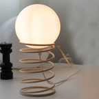 MEELANO Chippendale bordlampe Kaffe