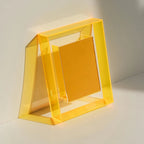 MEELANO Clarity II-ramme i farverigt moderne design – akryl billedramme til fotos, kunst &amp; dokumenter Gul