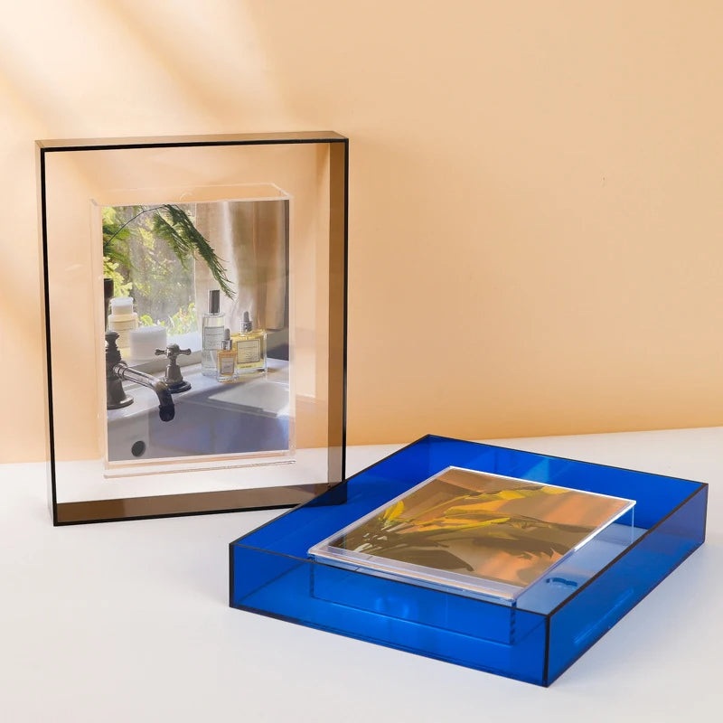 MEELANO Clarity II-ramme i farverigt moderne design – akryl billedramme til fotos, kunst &amp; dokumenter