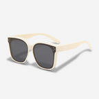 MEELANO ClipShades | Stilige solbriller til brillebærere – Det perfekte solbeskyttelse til dine briller Klassisk Beige
