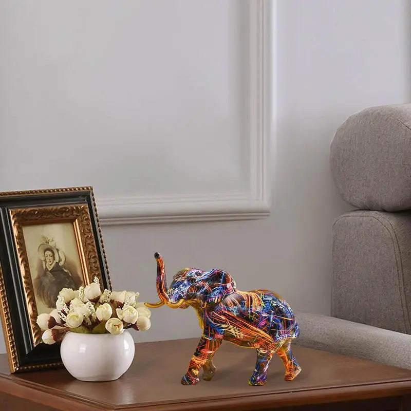 MEELANO Livlig Elefant Skulptur Med Unik Modig Design Indretning