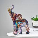 MEELANO Livlig Elefant Skulptur Med Unik Modig Design Indretning