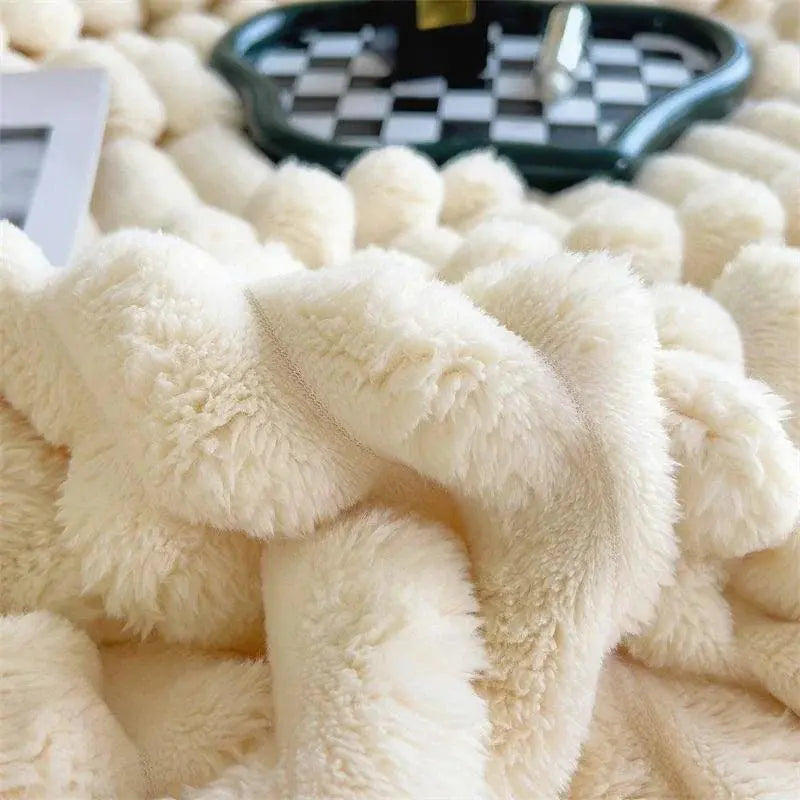 MEELANO Plysset Hyggeligt Fleece Tæppe Til Varme Og Komfort