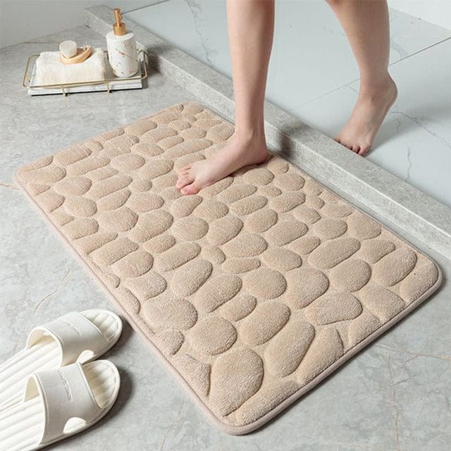 MEELANO CottonStone | Højkvalitets Komfort & Skridsikker Brusemåtte