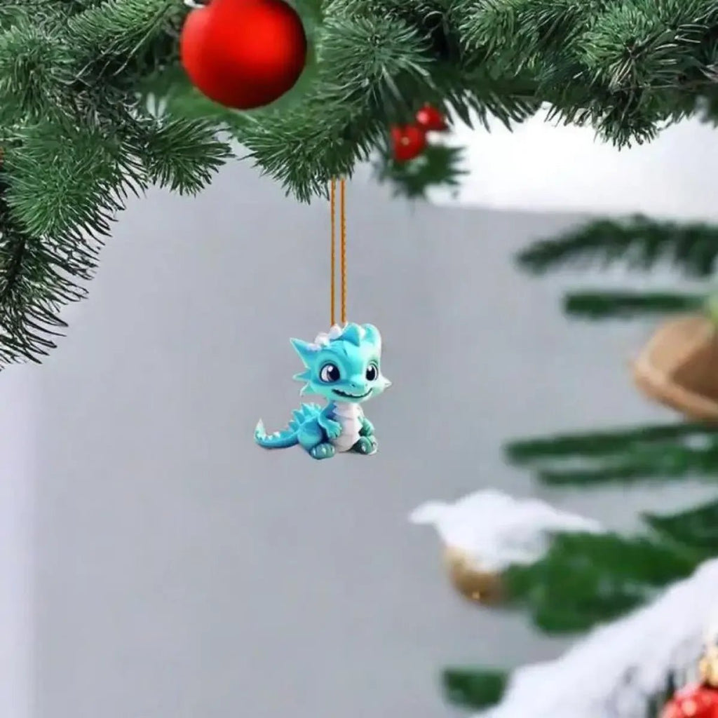 MEELANO Drage Julekalender – 24 Søde Tegneserie-drager som Nøgleringsvedhæng, Nedtælling til Jul for Børn 6+ & Samlere