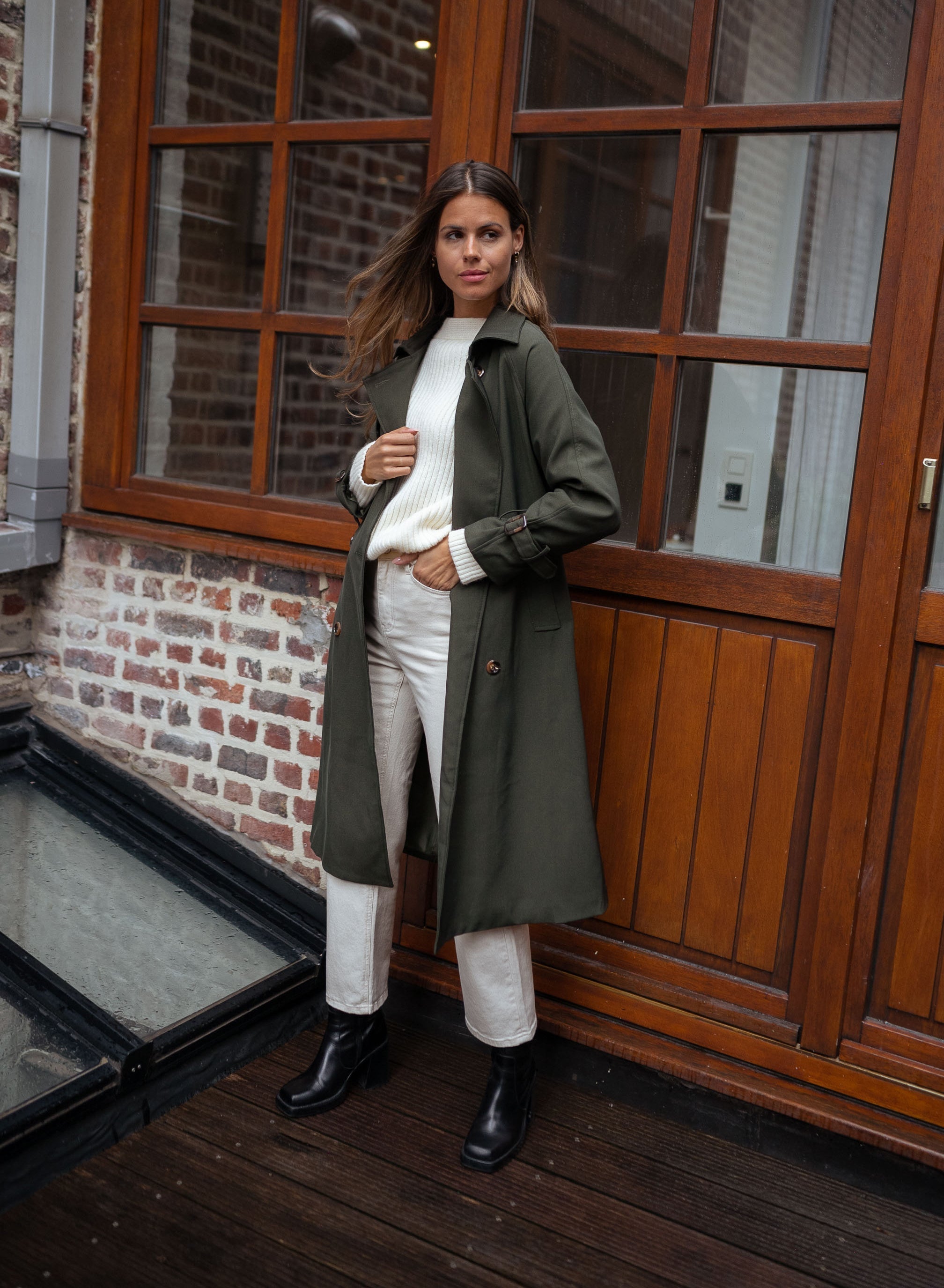 MEELANO Dame Elegant Trenchcoat Til Kvinder Forår Og Sommer Stilfuld