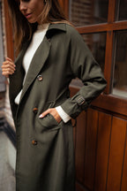MEELANO Dame Elegant Trenchcoat Til Kvinder Forår Og Sommer Stilfuld