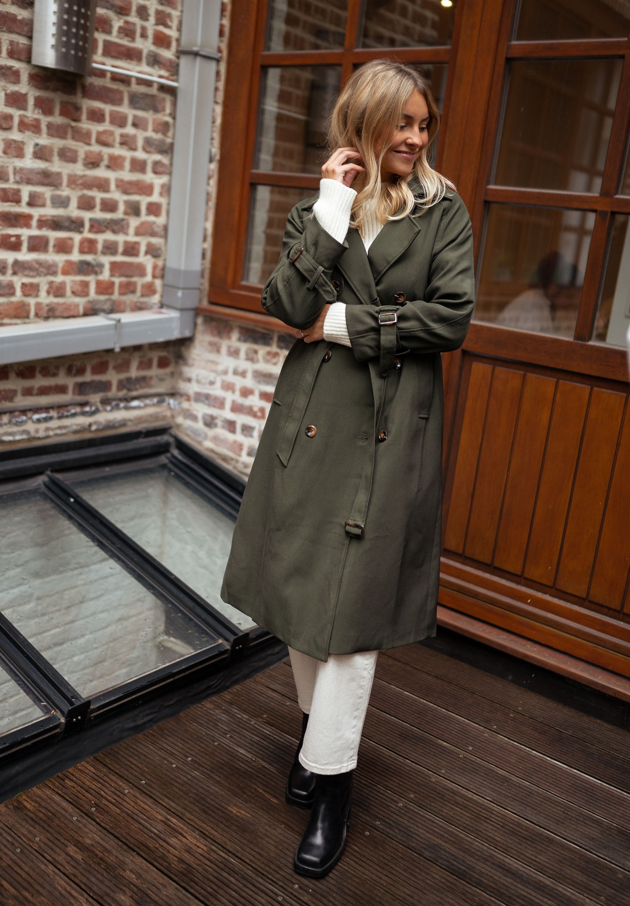 MEELANO Dame Elegant Trenchcoat Til Kvinder Forår Og Sommer Stilfuld