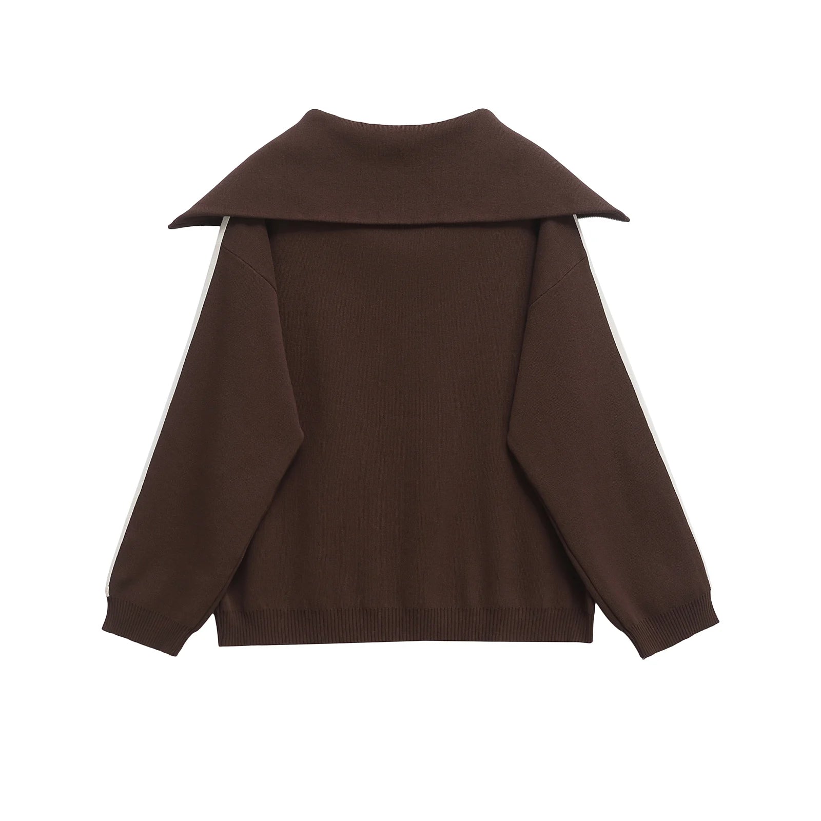 MEELANO Brunt 2-Delt Dametøj Sæt Med Høj Elastisk Talje Pullover Og Bukser